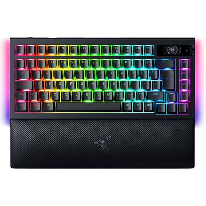 Clavier Gaming Razer BlackWidow V4 Pro 75% sans Fil OLED Bluetooth Remplaçable à Chaud