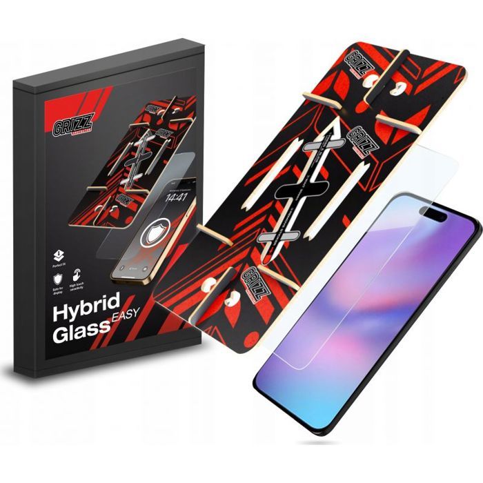 Verre de protection - GRIZZGLASS - iPhone 16 Plus - Verre trempé - Anti-rayures - Pose sans bulles