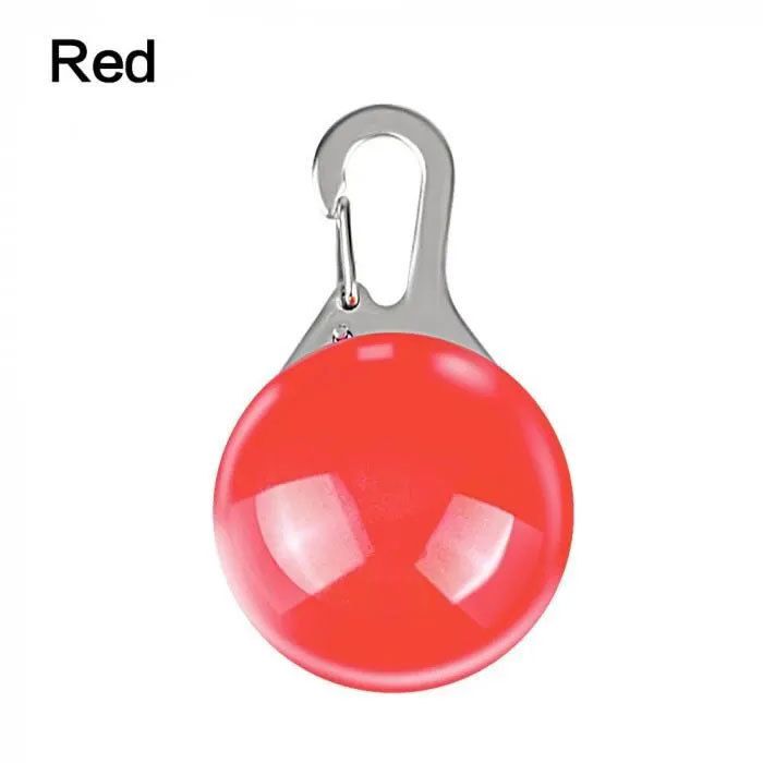 Version Rouge - Animal De Compagnie Chat Fournitures Colliers Veilleuse Clignotant Pendentif Sécurité Led Nuit Brillant Éclairage