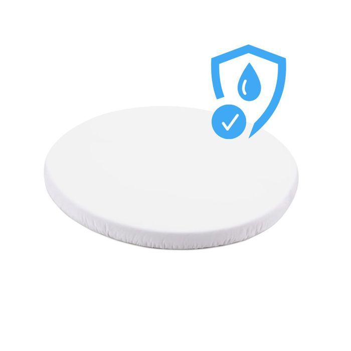 Waldin Drap housse Imperméable Petit Lit Bébé Ovale 7en1 Blanc Waldin Drap housse Imperméable Petit Lit Bébé Ovale 7en1 Blanc