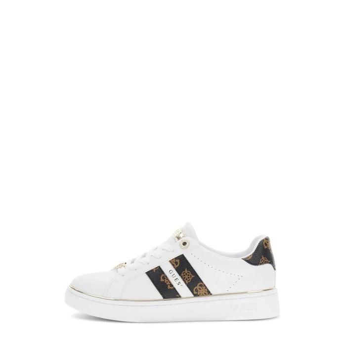 Baskets femme Guess Barlie - white brown
