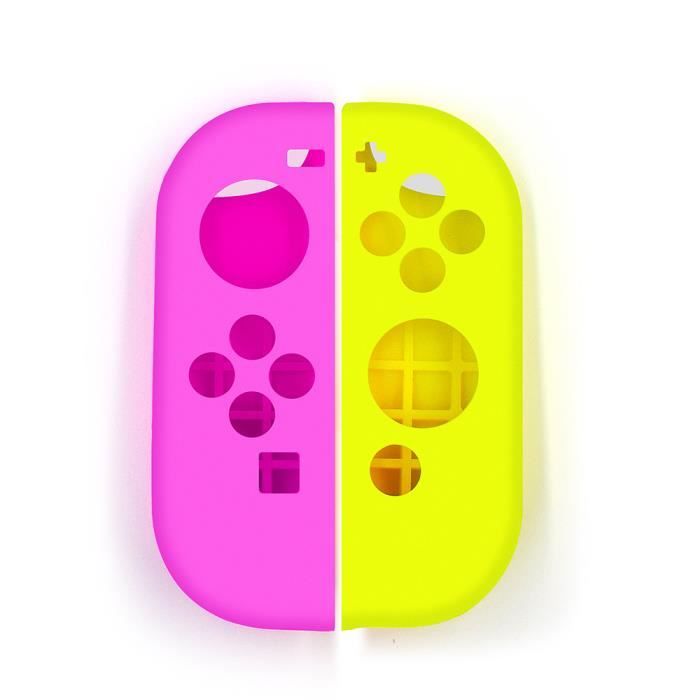 Phonillico - Coque Silicone Jaune Compatible avec Nintendo Switch