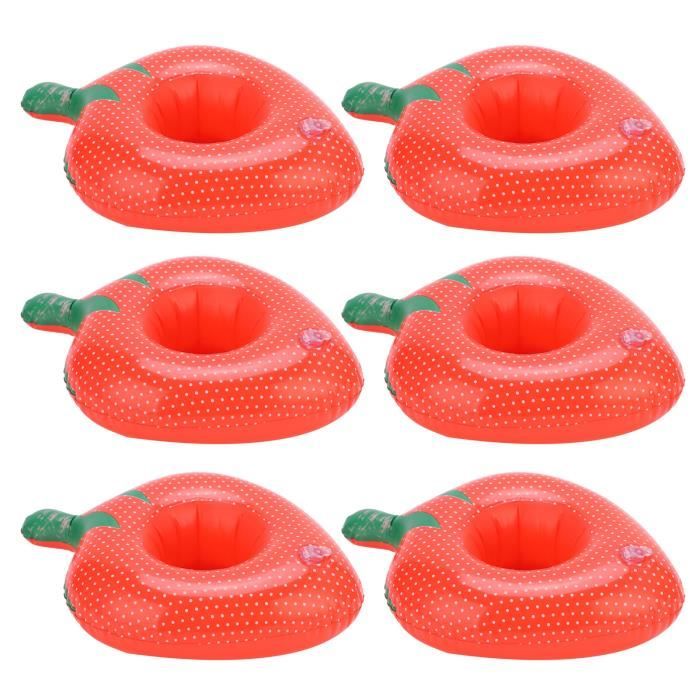 10 Pièces Porte-verres Gonflables Flottants pour Piscine, Jouets de Bain