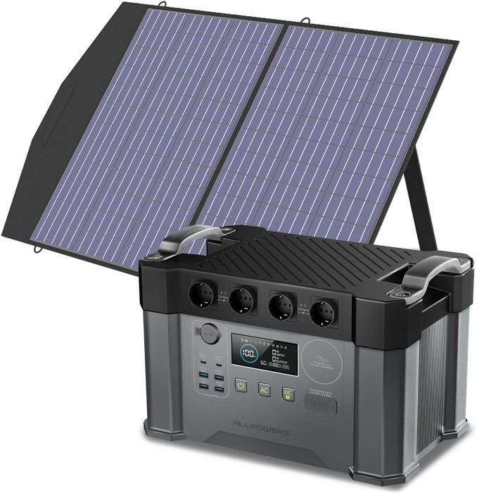 Générateur solaire ALLPOWERS 2400W centrale électrique Portable avec panneau solaire