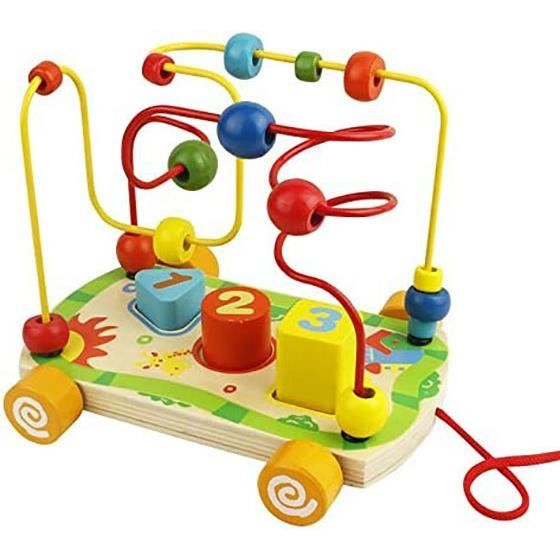 Boulier Labyrinthe en Bois pour Enfant 18 Mois AMOUNE Circuit Motricite et Jeu Educatif Cdiscount Jeux Jouets