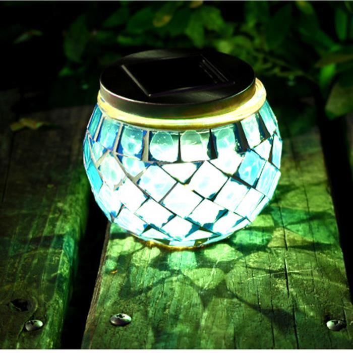 Décoration Extérieur Jardin Mosaïque solaire Paysage Chemin Lampadaire
