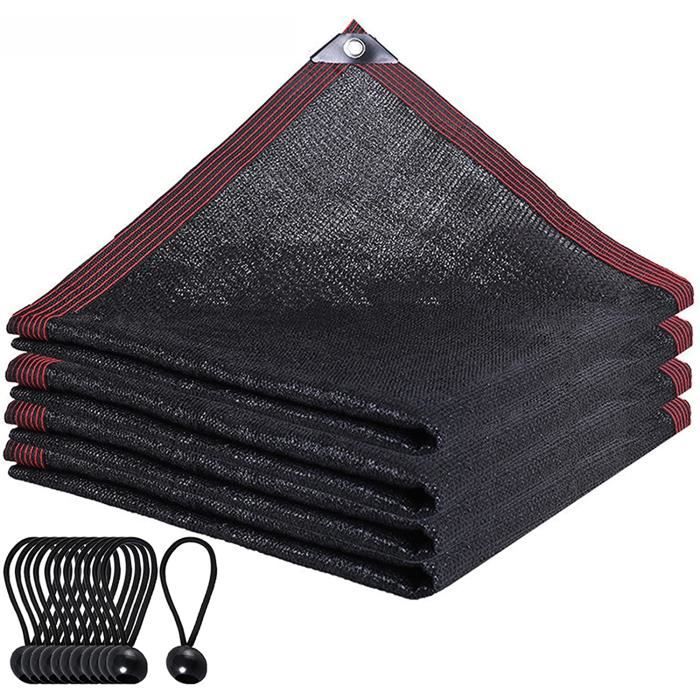 Filet D'Ombre 95% UV – Toile D'Ombre Jardin, Terrasse, Piscine – Tissé Serré Avec Œillets – 3x5m - 1