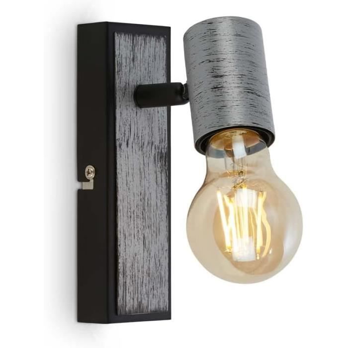 Applique Murale Industrielle En Métal Câblé Applique Rétro Downlight