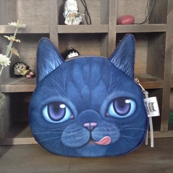 Charmant Porte Monnaie Tissu Tete De Chat Cdiscount Bagagerie Maroquinerie