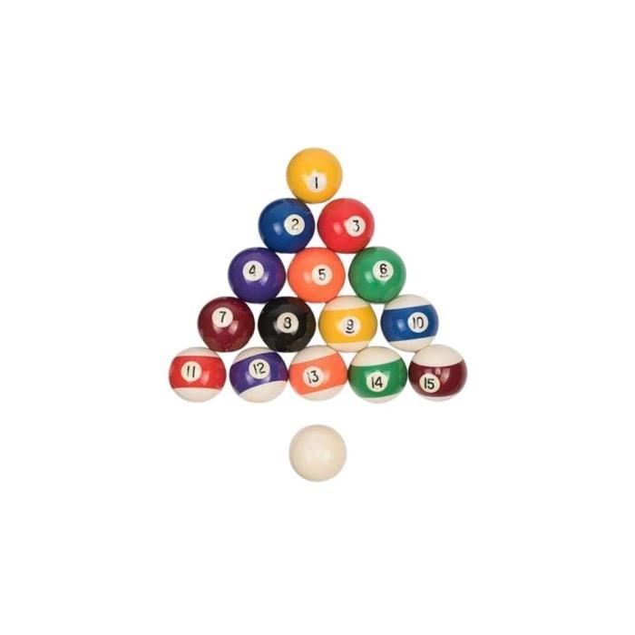 Set De 16 Mini Boules De Billard En Résine 25 Mm - Coloré, Portable, Pour Salle De Jeu Et Voyage