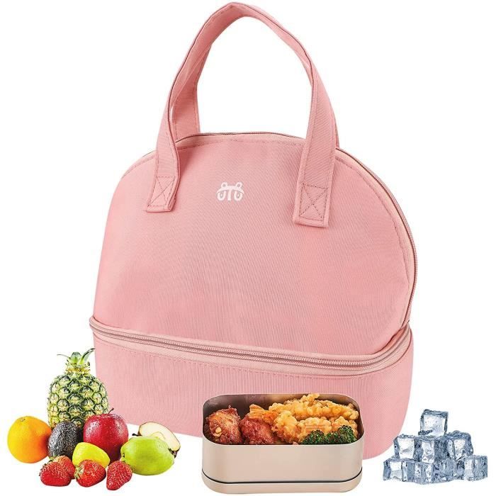 ZXTGBQ Sac Isotherme Repas Portable - Lunch Bag Aluminium Isolant Pour Bureau, École, Pique-Nique