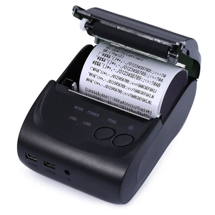Empirisch groef pak Imprimantes jet d'encre et laser Mini imprimante Thermique sans Fil pour  iOS Android Windows USB POS Bluetooth 4.0 58 mm 25357 - Cdiscount  Informatique