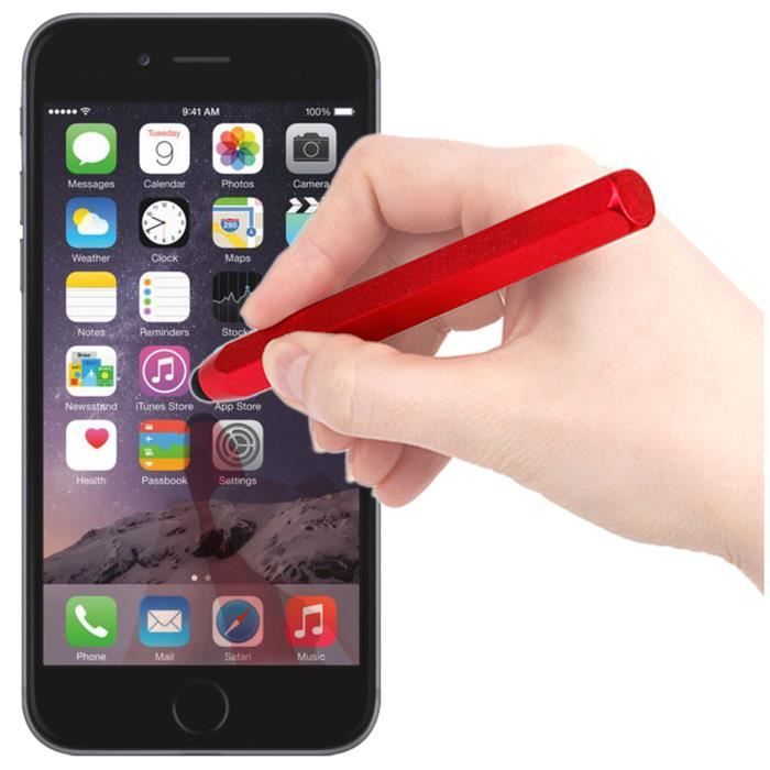 Stylet Rouge Forme Crayon Pour Iphone 7 Et 7 Plus D Apple Par Achat Stylet Telephone Pas Cher Avis Et Meilleur Prix Cdiscount