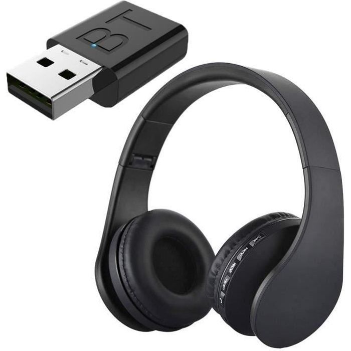 Casque audio Casque TV sans fil Rechargeable multifonction ...