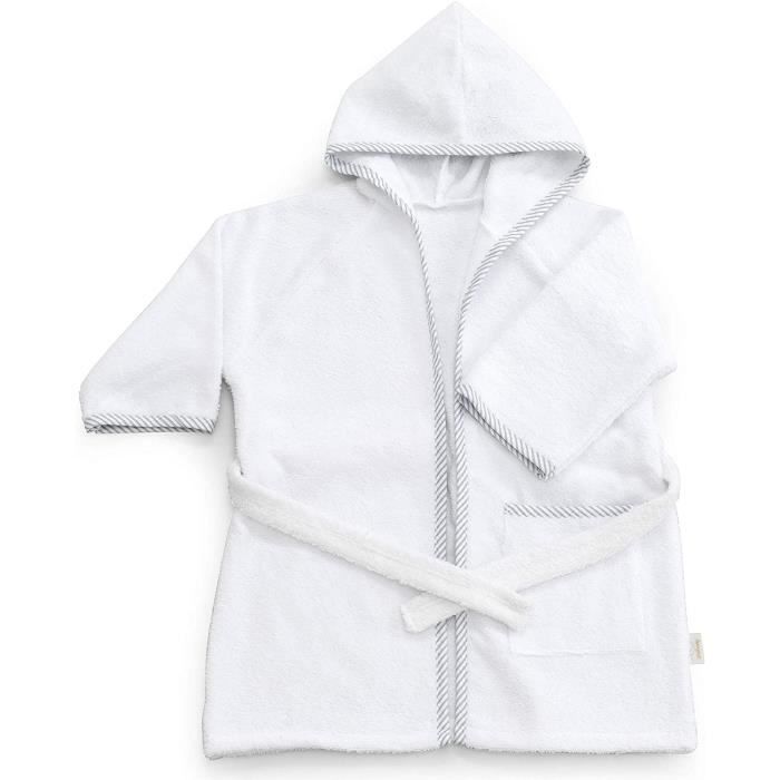 Peignoirs Italbaby Peignoir En Eponge Pour Bebe 0 6 Mois Blanc 550 G 3179 Cdiscount Maison