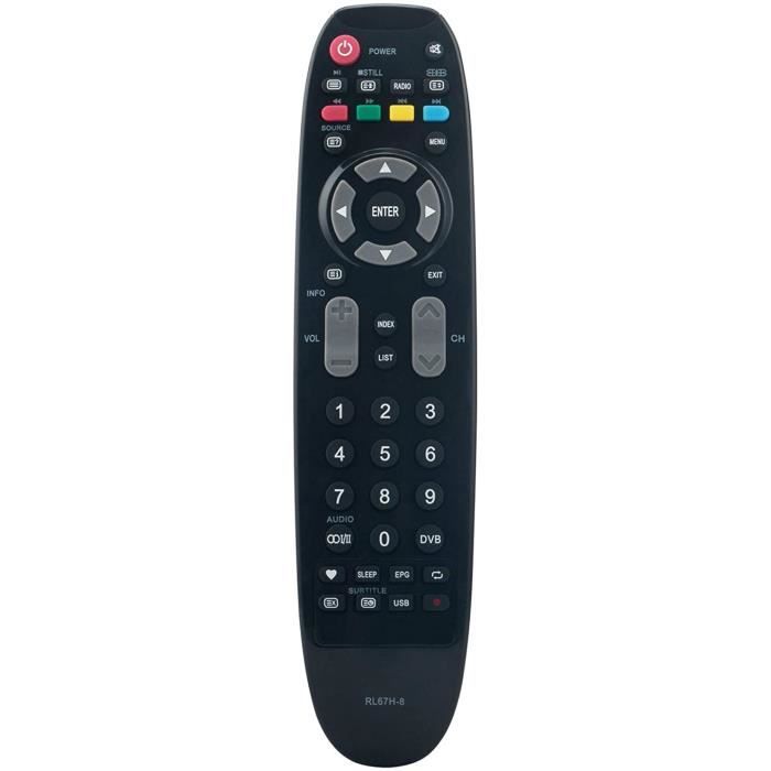 ALLIMITY EC47F4N RL67H-8 Sostituzione del Telecomando per Changhong HD LED TV RL67H8 28C2000DS 28C2000S 29A6500 29B1000S 32C2000H 32C2200DS 50C2000H 50C2000IS EC32H4DN EC47F4N LED19T868H RL67H