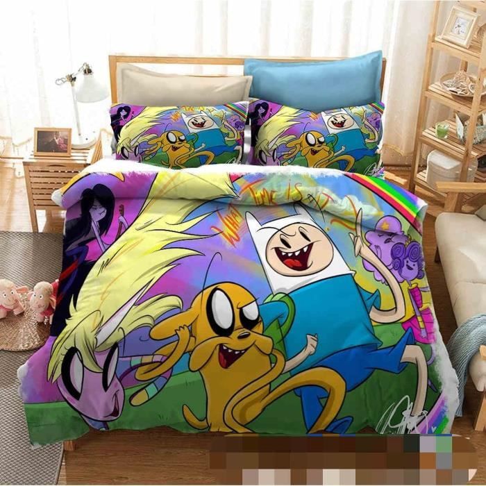 Jake le Chien Adventure Time Simple Parure de lit en coton Kids Bedding-Finn