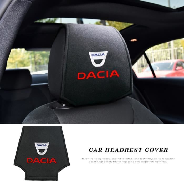 Noir - Housse de protection pour appui tête de voiture, pour Dacia Duster Logan MCV Sandero Stepway Dokker Lo