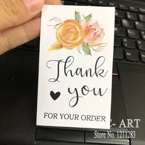 Cartes De Remerciements Commande Client à Personnaliser