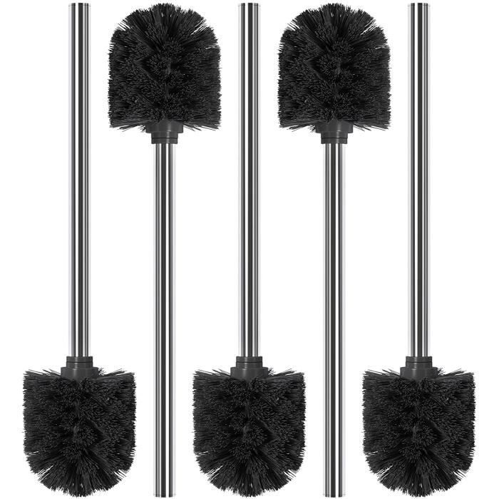 3 Têtes De Brosse De Toilette De Rechange - Noir, Diamètre 85mm | Pour Brosses Avec Filetage 12mm