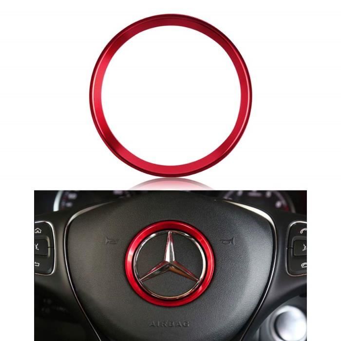 Logo de roue - décoration intérieure de voiture pour mercedes benz, Logo de volant en alliage, classe C GLA C