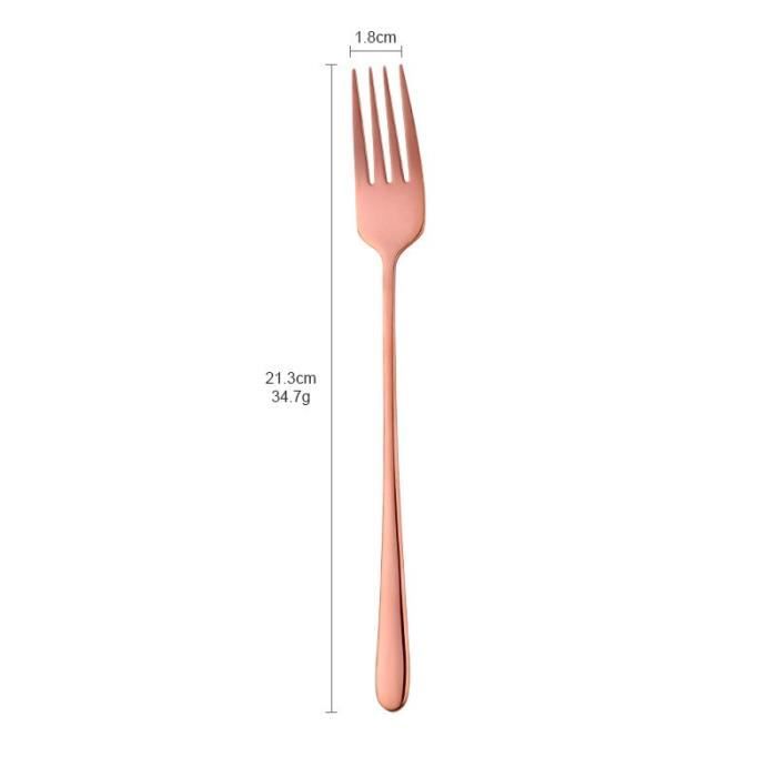 Lot De 12 Couteaux Et Fourchettes à Dessert Dorés - Inox Et Plastique