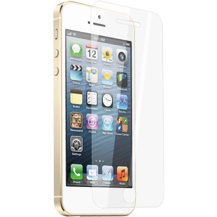 NBKASE Haute Qualité Verre Trempé iPhone 5s Anti Rayures Film Protecteur en Verre Trempé de pour iPhone SE/iPhone 5 2 Pièces Verre Trempé pour iPhone SE/iPhone 5 iPhone 5s 