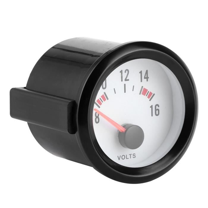 Voltmètre-ampèremètre Voiture 52mm (2") - 12V, 60-0-60A, Rétroéclairage, Pour Customisation
