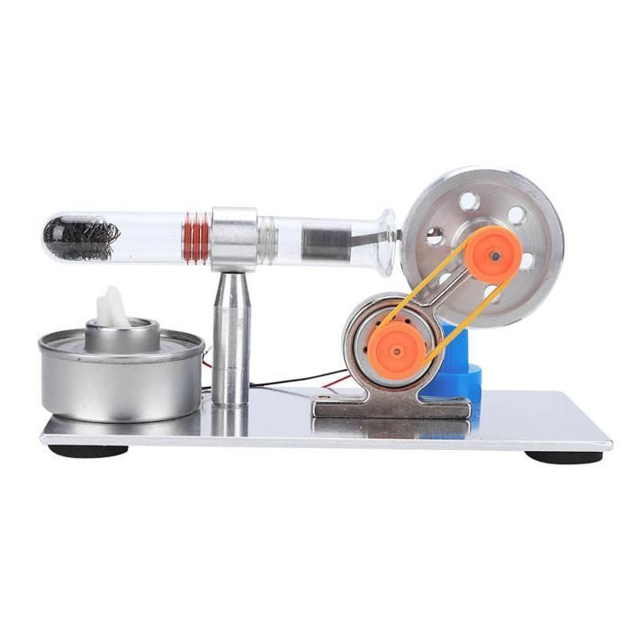 Modèle de Moteur à Air Chaud Stirling Kit Bricolage avec 4 Pcs Lumières Led Générateur d'Électricité Jouet Éducatif de Physique Matériel Pédagogique Modèle de Moteur à Air Chaud Stirling Kit Bricolage avec 4 Pcs Lumières Led Générateur d'Électricité Jouet Éducatif de Physique Matériel Pédagogique
