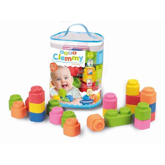 Clementoni - Clemmy Baby - Sac souple 24 pièces - Mixte - A partir de 9 mois