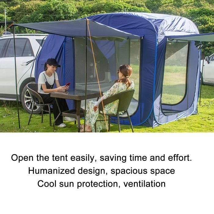 Tente de toit extensible pour SUV, camping en plein air, 4 à 5 personnes, tente de toit souple pour voiture