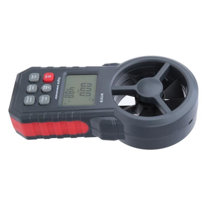 Anémomètre Numérique Portable WT87B – Vitesse Vent, Température, Bluetooth & USB Pour Météo Pros Et Amateurs