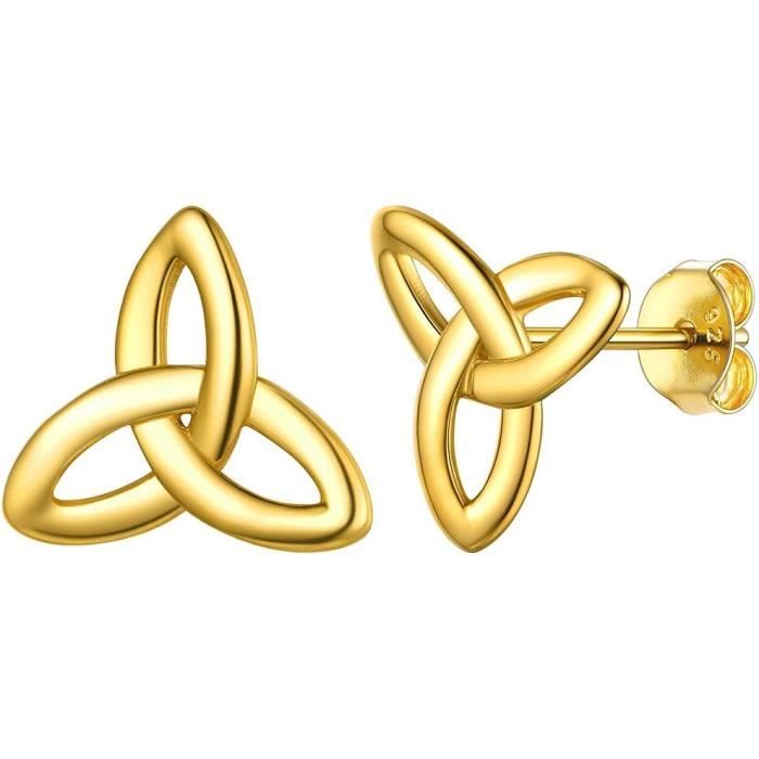 Boucles D'oreilles Celtique Arbre De Vie En Argent 925 - Modèle Clou (piercing), Marque Silverly, Neuf Avec étiquettes