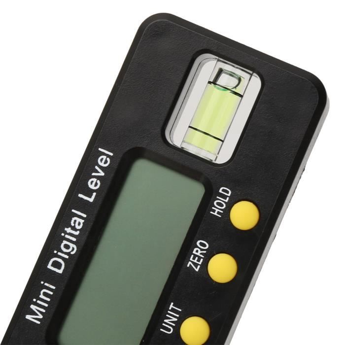 XUNTOP Mini Rapporteur Numérique + Règle D'Angle 7 Pouces - Inclinomètre LCD Magnétique Précis Pour Menuiserie Et Travaux