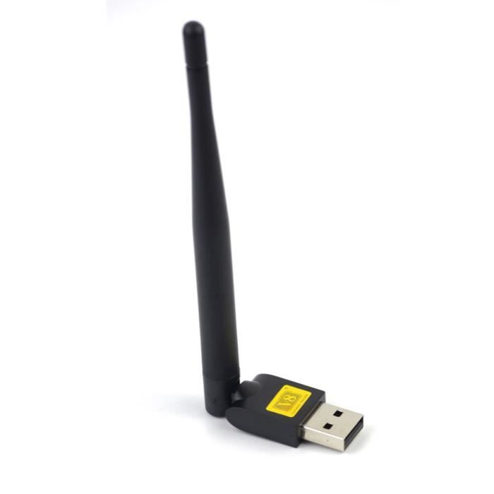 J & J WIFI Adaptateur USB Antenne sans fil Ralink RT5370 150 Mbps Mini