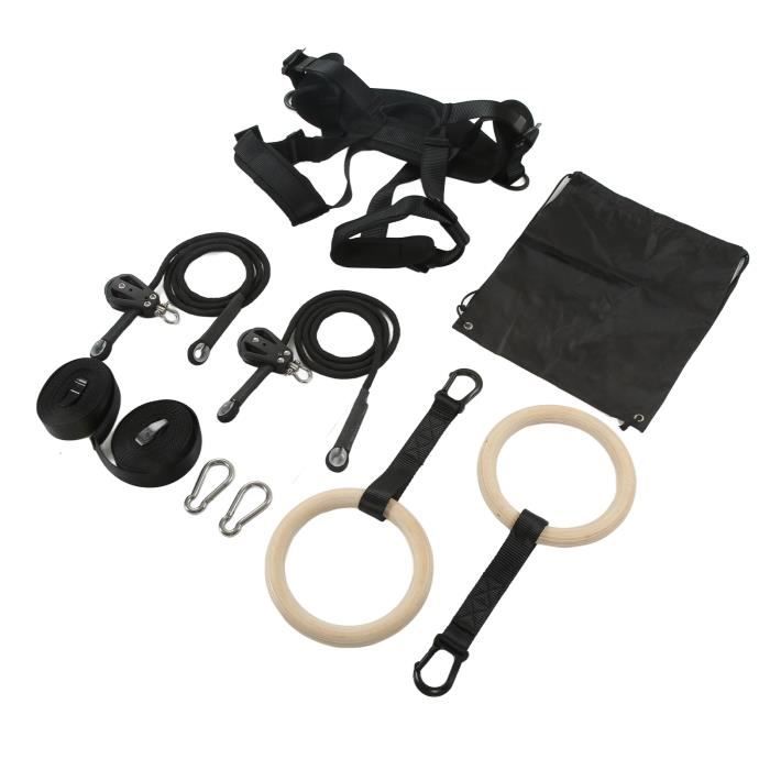 Dolibest Lot De 4 Anneaux De Gymnastique Bleus - Anneaux De Singe Pour Parcours Ninja Enfants Jusqu'à 453,6 Kg