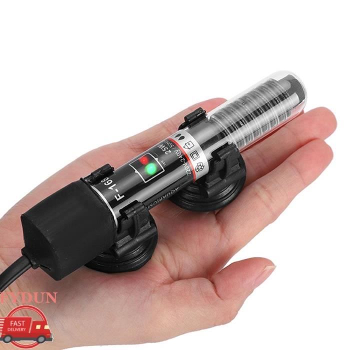 Comparer les prix de FYDUN Chauffage Rod Mini Chauffage D'aquarium 25 W avec Prise Européenne Intelligente à Température Constante animalerie chauffage