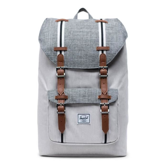 Herschel little america mid volume raven crosshatch 2025