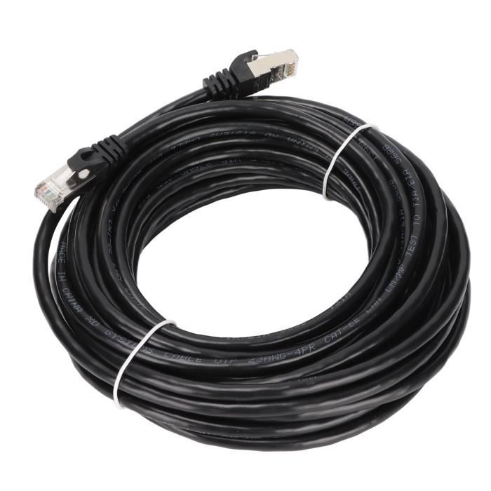 HURRISE Câble Cat6 Câble Ethernet Cat 6 Protection EMI Faible perte de ...