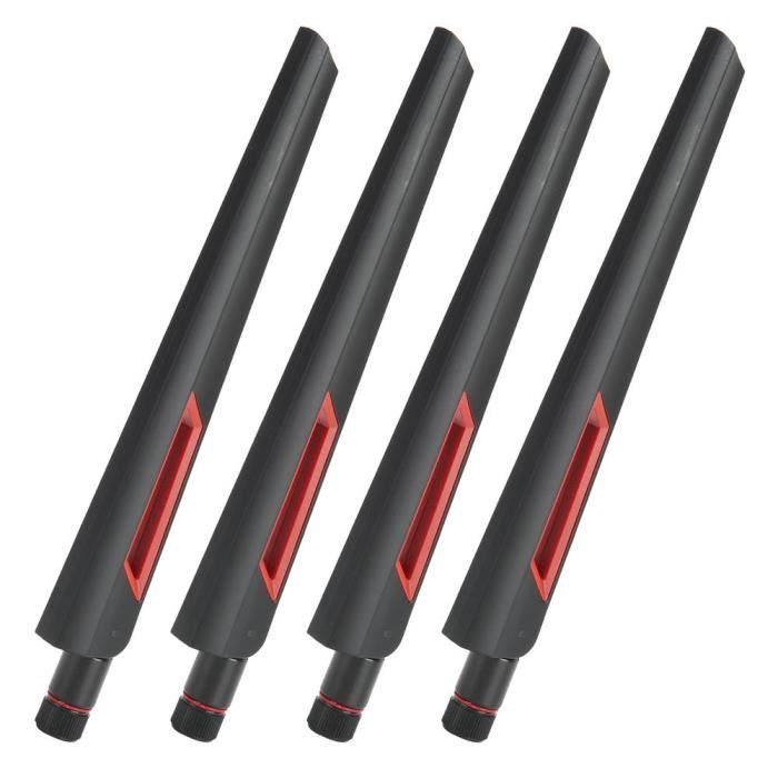 Kit 4 Antennes WiFi Double Bande 2.4/5GHz - Gain 8dBi, Connecteur SMA - Pour Routeurs ASUS, Netgear…