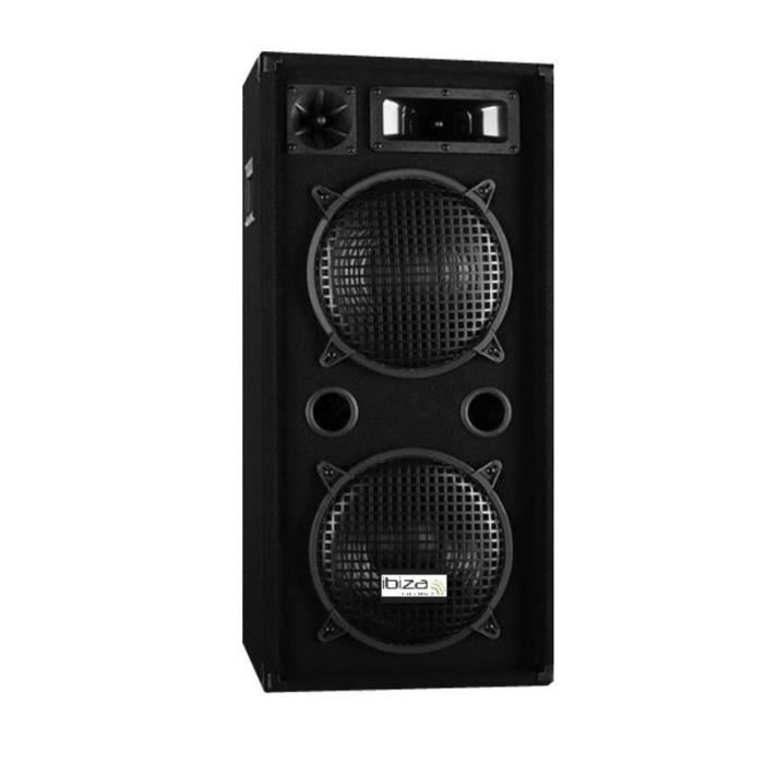 Enceinte Passive Trapézoïdale Ibiza Light DISCO10B – 10" 400W 3 Voies BassReflex