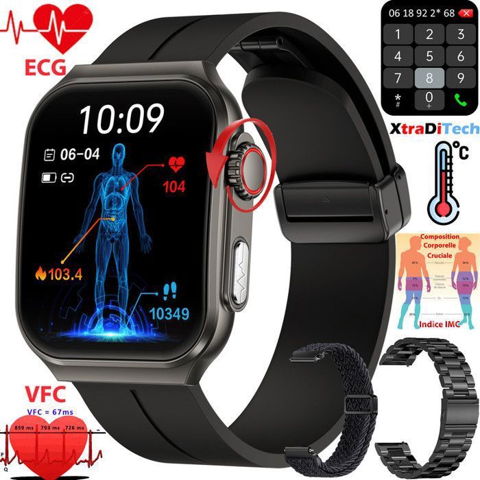 montre connectée ecg