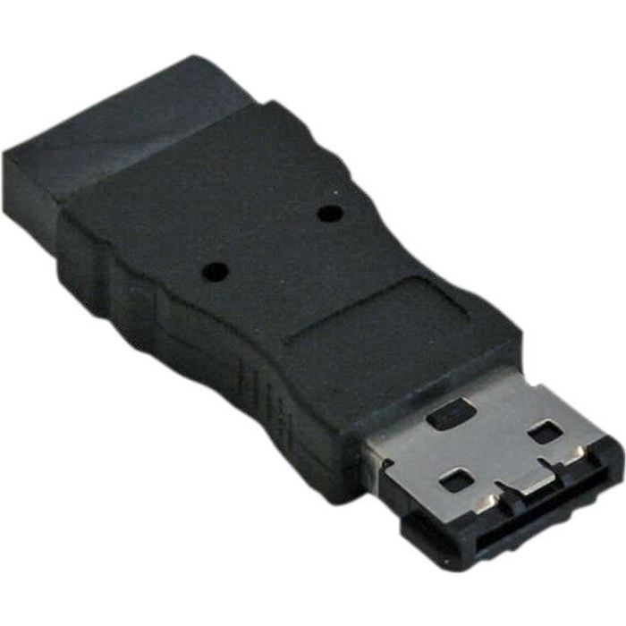 Adaptateur De Slot SATA Vers ESATA à 1 Port - Équerre Serial-ATA Vers ESATA Avec Cordon Interne De 4