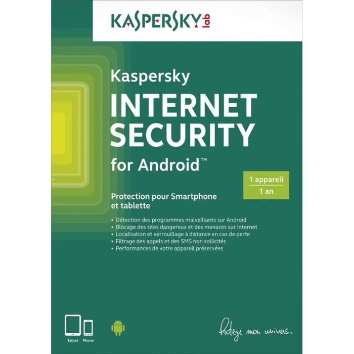 Kaspersky Internet Security Android 2024 * - (1 Poste - 1 An) | Version Téléchargement