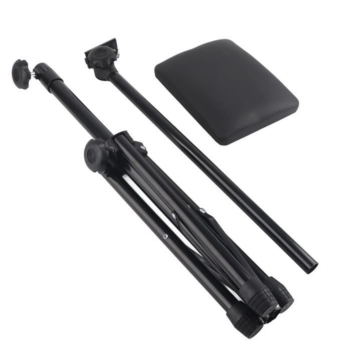 Accoudoir De Tatouage Portable Réglable 65-110 Cm - Pieds Antidérapants - Pour Studio Tatouage Et Beauté