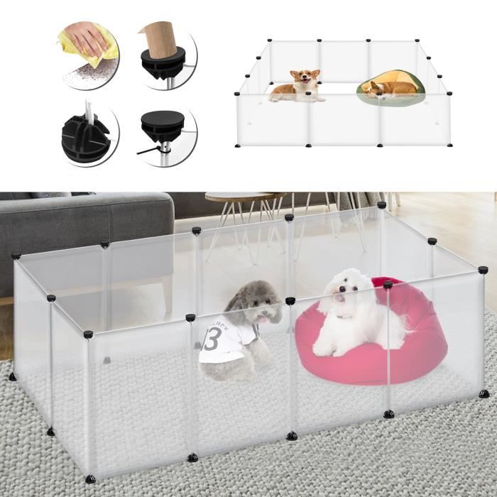 Meilleurs prix pour LZQ Enclos pour lapins Enclos pour cochons d'Inde Enclos pour petits animaux Enclos pour lapins,Clôture en fer Extensible