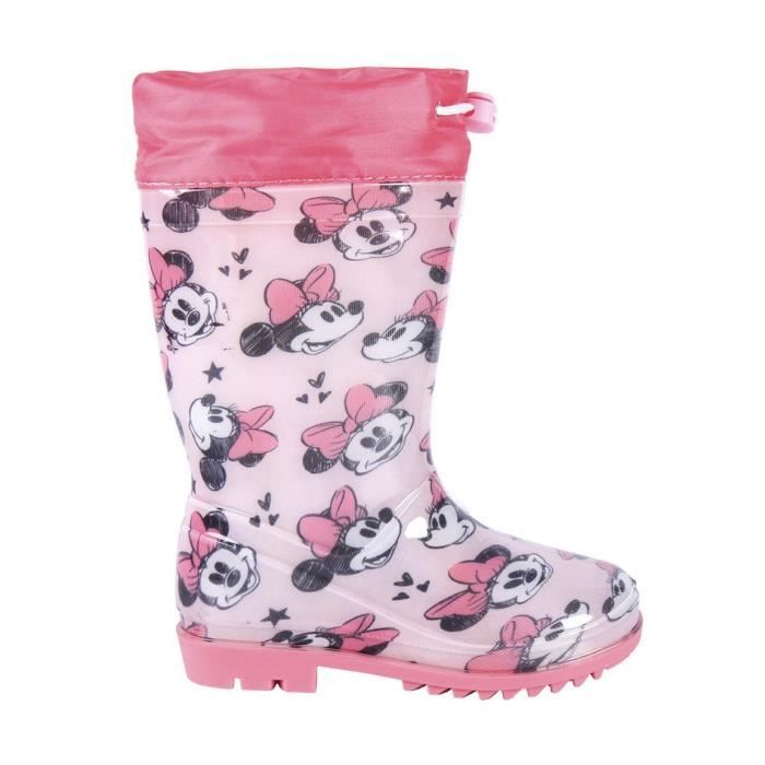 bottes de pluie fille cerda minnie - rose - 29 - pvc