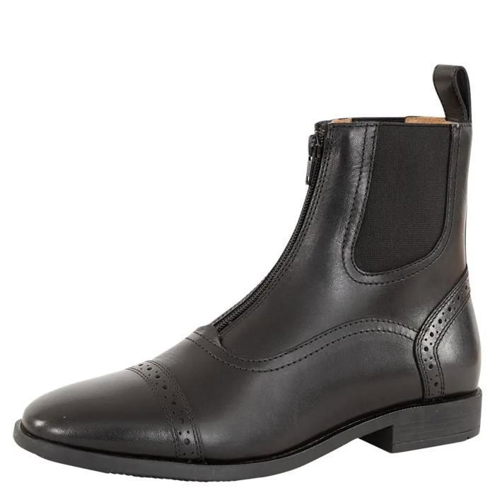 Boots déquitation en cuir avec fermeture éclair Premiere Jodhpur Pasadena - noir