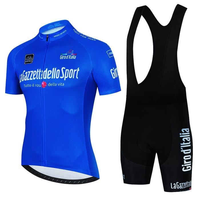 Maillot Cyclisme Homme Manches Longues Jaune Avec Cuissard Gel 9D - Taille M