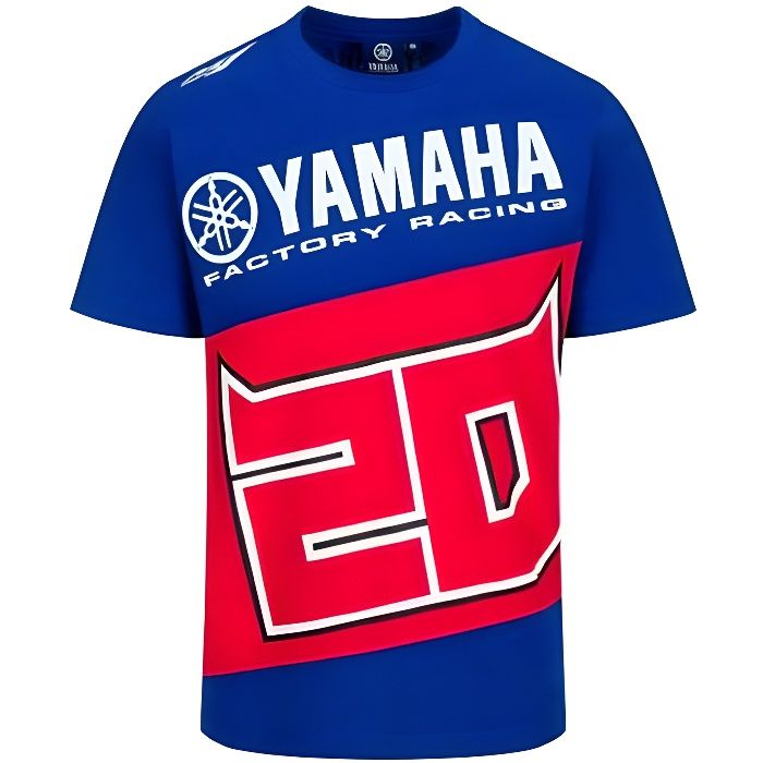 t-shirt yamaha factory fabio quartararo 20 el diablo officiel motogp